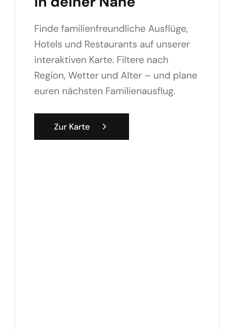 Interaktive Ausflugskarte der Website von Familienspaß München, erstellt von Arvello